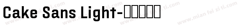 Cake Sans Light字体转换
